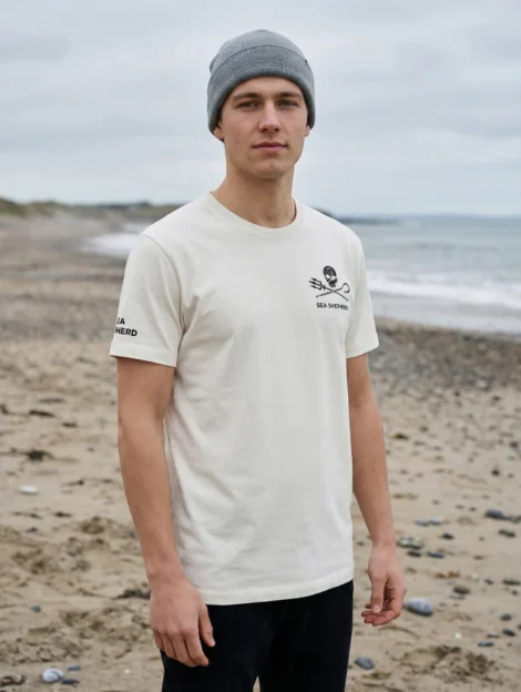 T-shirt Jolly Roger (blanc cassé)