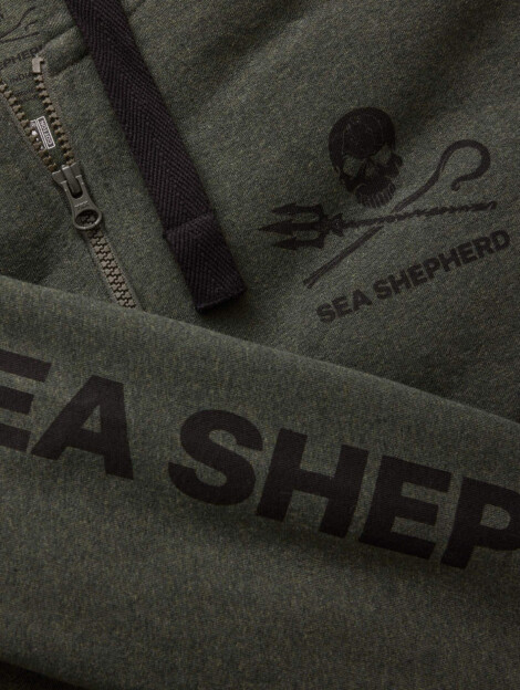 Sweat à capuche Jolly Roger (vert)