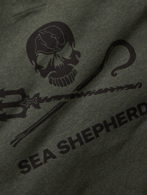 Sweat à capuche Jolly Roger (vert)